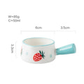 Ljojo Mini Milk Pot with Seasoning Handle - Creative Ceramic Milk Cup, 50ml