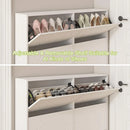 Ljojo™ Slim Shoe Storage Cabinet with 6 Flip Drawers, Adjustable Shelves, Modern Organizer