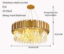 Ljojo Luxury LED Crystal Chandelier Ceiling Light for Modern Living Room