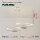 LED Circle Chandelier | Modern Nordic Dining Room Pendant Light by Ljojo