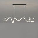 LED Pendant Lamp Modern Linear Ceiling Light Fixture for Bedroom Dining Room by Ljojo