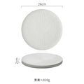 Ljojo Matte Ceramic Round Flat Plate for Molecular Cuisine and Dining