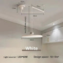 Ljojo Flying Saucer LED Pendant Lights Cream Chandelier Home Room Decoration French Minimalist Style