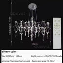 Nordic Modern Luxury Crystal Chandelier LED Light - Ljojo Decorative Firefly Light