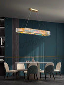 Ljojo Luxury LED Crystal Glass Chandelier for Modern Villa Decor.