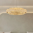 Ljojo Luxury Gold LED Crystal Chandeliers for Living & Dining Room
