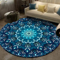 Ethnic Mandala Round Carpet for Living Room Decor by Ljojo