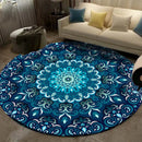 Ethnic Mandala Round Carpet for Living Room Decor by Ljojo