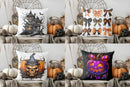 Haunted House & Bat Halloween Decor Pillow Cover for Ljojo - Sofa Bedroom Car Decor