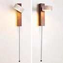 Bedroom Headboard Wall Lamp French Medieval Solid Wood Retro Lighting Cream Wabi-Sabi Ljojo