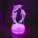 3D Dolphin Night Light - Warm LED for Bedroom and Living Room Decor, Ideal Gift by Ljojo