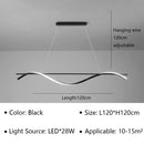 Ljojo Long Ceiling Chandelier for Dining Living Room Pendant Lamp