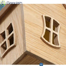 Ljojo Wooden House Balloon LED Ceiling Lights Chandelier for Living Room Decoration