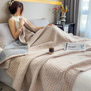 Ljojo 100% Cotton Muslin Throw Blanket - Lightweight Breathable Boho Throws