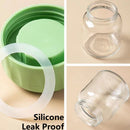 Ljojo Mini Solid Color Glass Water Bottle with Lid
