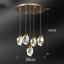 Ljojo Luxury Crystal Chandelier for Living Room - Elegant Dining Room Pendant Lamp - Indoor Lighting