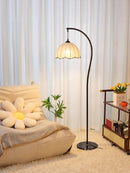 Nordic Linen Fabric LED Floor Lamp for Living Room Ljojo Lighting Fixtures