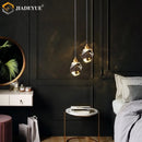 LED Crystal Chandelier - Modern Minimalist Living Room Dining Bedroom Bar Decor Light by Ljojo