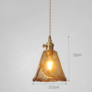 Nordic Purple Glass LED Pendant Lights - Elegant Chandelier for Kitchen & Dining Room by Ljojo