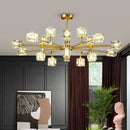 Crystal Chandelier Pendant Light by Ljojo - Luxury Living Room Ceiling Lamp Fixture