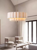 Ljojo Fabric Led Chandelier Modern Hanging Lamp for Living Bedroom - Wabi Sabi Decor
