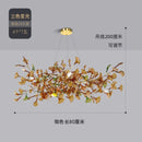 Ljojo Luxury Glass Gingko Leaf Chandelier for Home Decor