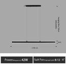 LED Dining Room Chandelier White Minimalist Lamps Nordic Island - Ljojo