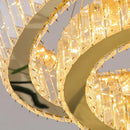Ljojo Luxury Crystal Living Room Chandelier Pendant Light Glass Ceiling Lamp