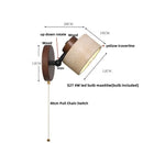 Ljojo LED Wall Lamp Sconce Rotate Iron Canopy Stone Bathroom Mirror Light