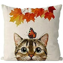 Ljojo Maple Leaf Autumn Pillowcase 35X35cm - Farmhouse Home Decor