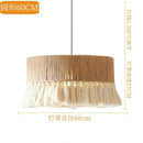 Hemp Rope Pendant Light Chandelier Bohemian Ceiling Hanging - Ljojo