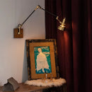 Nordic Robotic Arm Bedroom Metal LED Wall Lamp Medieval Vintage Industrial by Ljojo