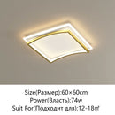 Modern Square LED Ceiling Lights for Home Decoration Living Dining Rooms Chandeliers by Ljojo