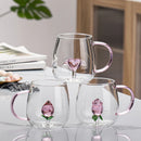 Ljojo 3D Animal Glass Mug Cup for Girls Kids Lovers Wedding Gift