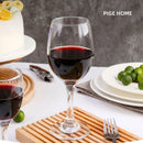 Ljojo 320ml Crystal Red Wine Glass Set for Family Party Home Champagne Glass