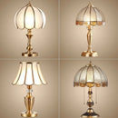 Ljojo Luxury Glass Copper LED Table Lamp for Home Living Room