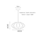 Designer Silk Pendant Lamp: Elegant Living Room Lighting by Ljojo