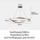 Ljojo LED Chandelier Ring for Home Ceiling Decor Lighting Fixtures