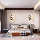 LED Wall Lamp Modern Minimalist Black White Line Decor Bedroom Light by Ljojo