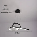 Ljojo LED Clover Flower Chandelier for Living Room Dining Room Bedroom Lighting