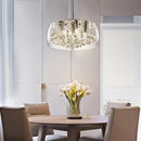 Crystal Glass Chandelier: Modern Nordic Luxury LED Hanging Lamp by Ljojo for Bedroom Dining Room