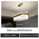 Ljojo Luxe Crystal Pendant Light for Living Room Dining Bedroom
