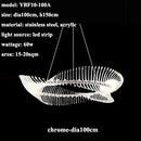 Ljojo Modern Acrylic Led Chandelier Lighting Home Decor Pendant Light for Living Room