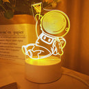 Astronaut USB 3D Night Light for Bedroom | Ljojo Desk Lamp for Living Room