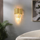 Ljojo Luxury Crystal LED Wall Light Gold Stainless Steel Bedroom Home Decor
