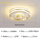 Modern LED Ceiling Light Luxe Gold Luxurious Fixture Stylish Bedroom Bathroom Indoor Lighting Ljojo