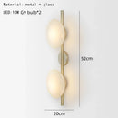 Nordic Minimalist Glass Wall Lamp for Bedroom Living Room Decor by Ljojo