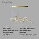 Modern Irregular Ring LED Pendant Light Chandelier - Ljojo