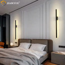 Ljojo LED Long Wall Lamp Modern Simple Living Room Dining Corridor Bedroom Bedside Decor