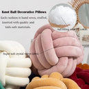 Cream White Art Deco Striped Knot Pillow - Handmade Soft Modern Cozy Decor for Home & Sofa.rm Ljojo